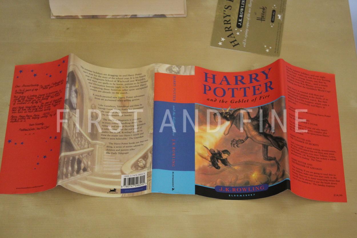 Rowling, J.K. (2000) 'Harry Potter and the Goblet of Fire', UK signed first edition with the Golden Ticket - Image 10