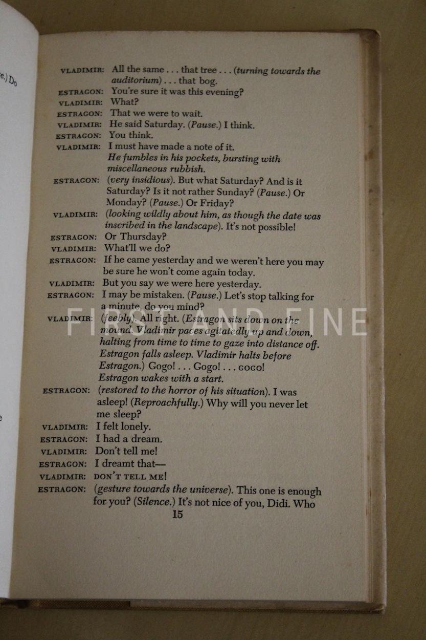 Beckett, Samuel (1955) 'Waiting for Godot', UK first edition with a handwritten and signed Beckett letter - Image 8