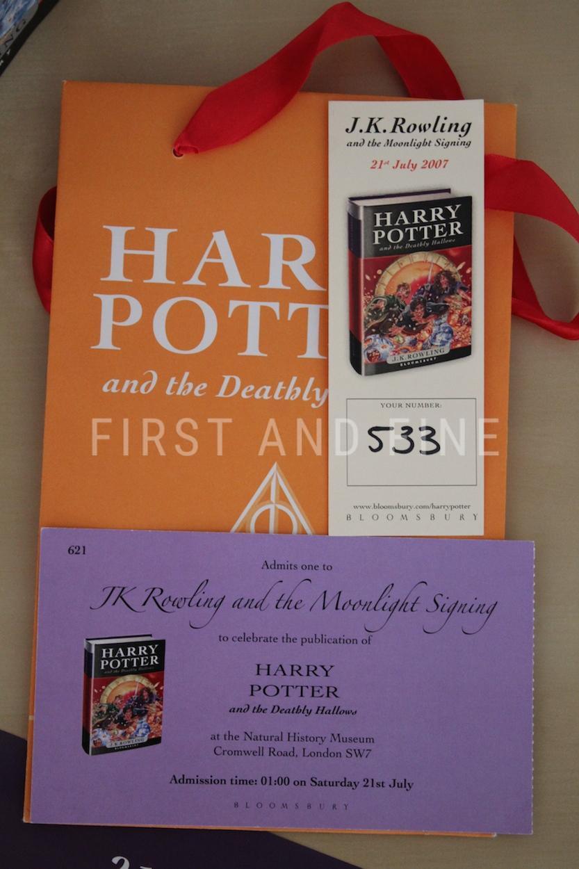 Rowling, J.K. (2007) 'Harry Potter and the Deathly Hallows', UK signed first edition with all ephemera - Image 5