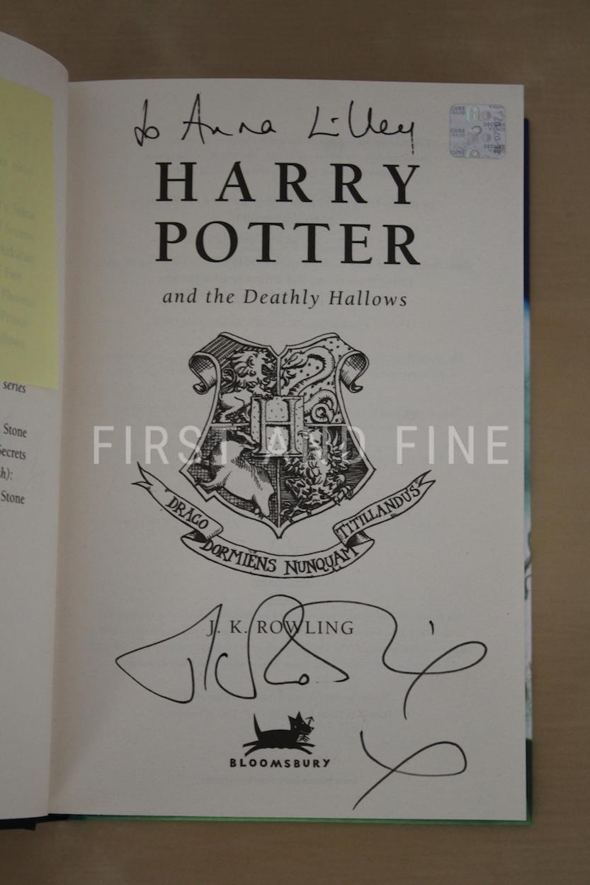 Rowling, J.K. (2007) 'Harry Potter and the Deathly Hallows', UK signed first edition with all ephemera - Image 2