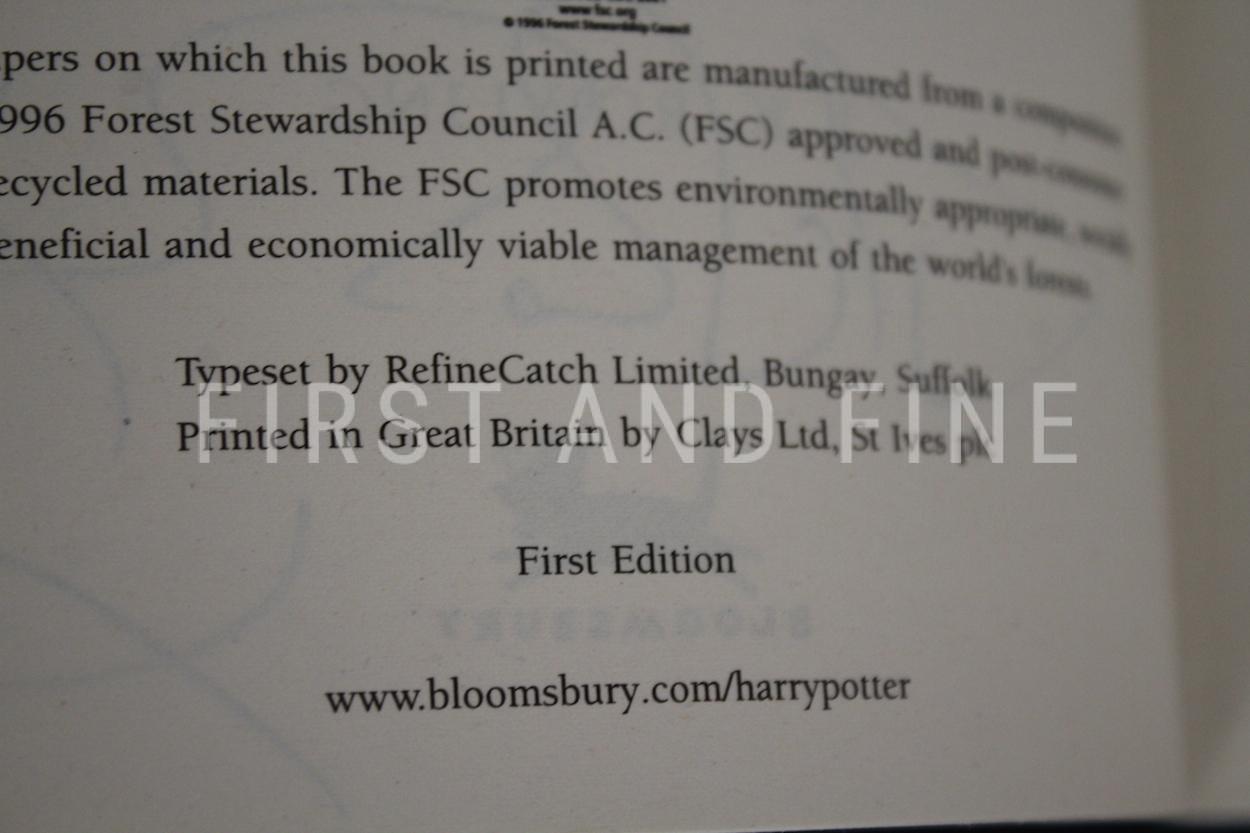 Rowling, J.K. (2007) 'Harry Potter and the Deathly Hallows', UK signed first edition with all ephemera - Image 8
