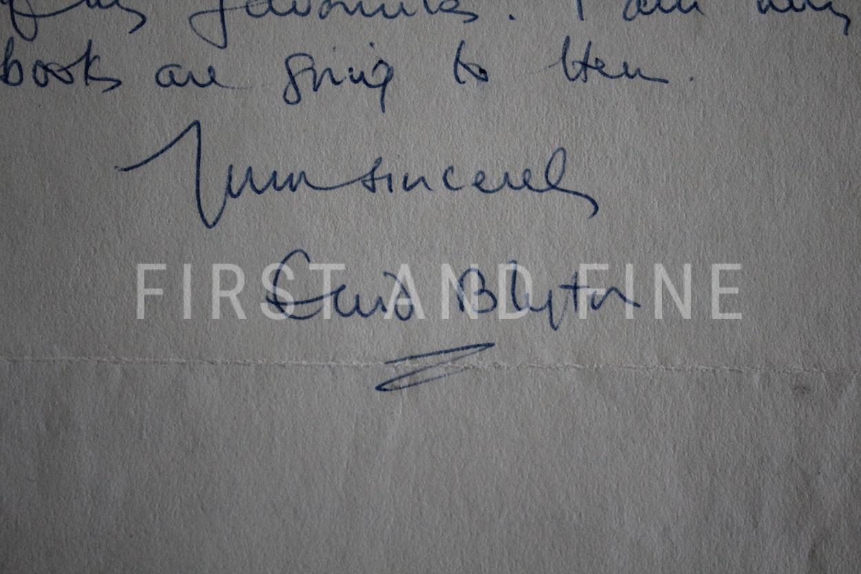 Blyton, Enid (1948) UK first edition with an original handwritten and signed Blyton letter - Image 4