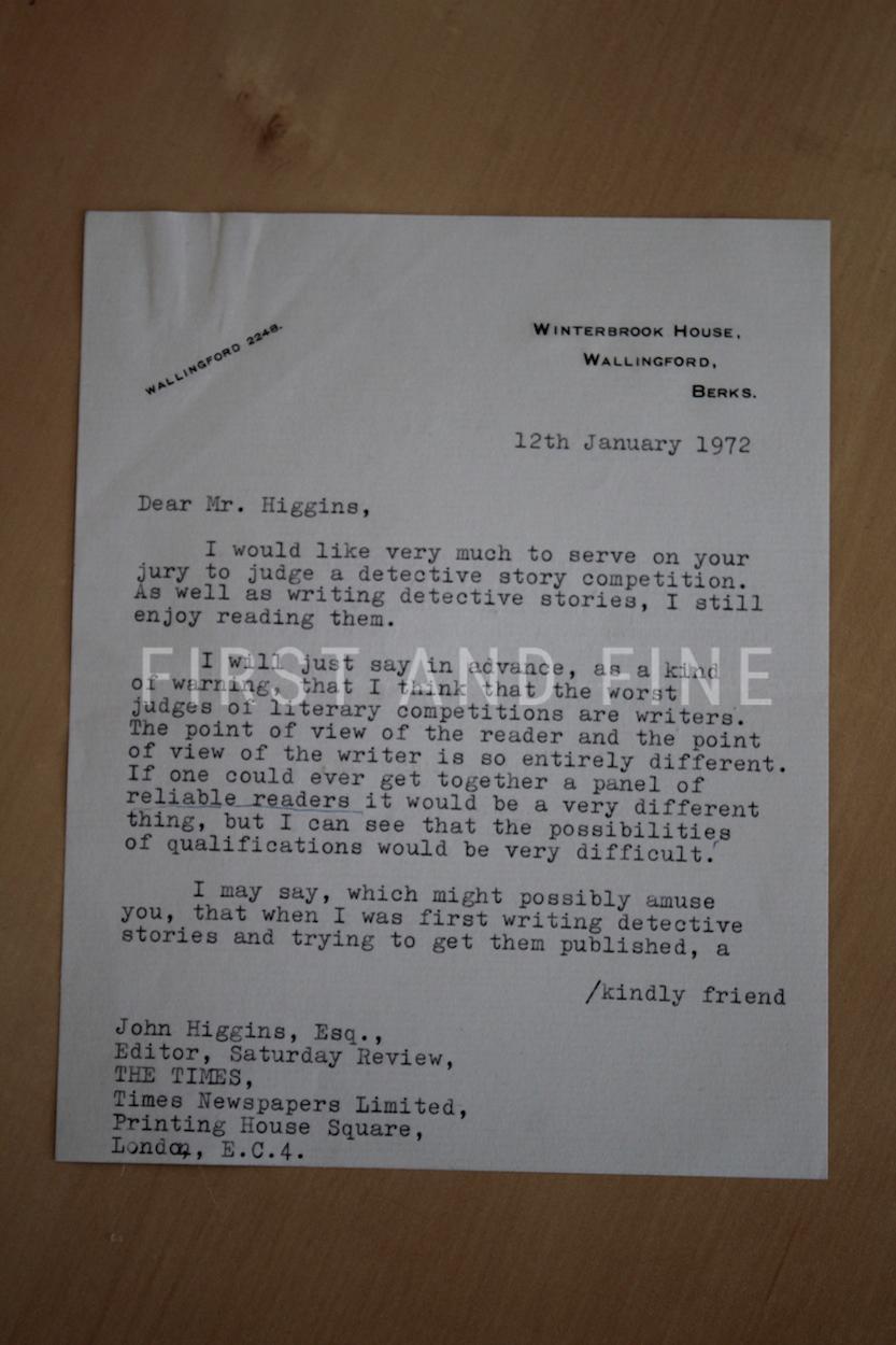 Christie, Agatha (1934) 'Why Didn't They Ask Evans', UK first edition with a fascinating original signed Christie letter - Image 3
