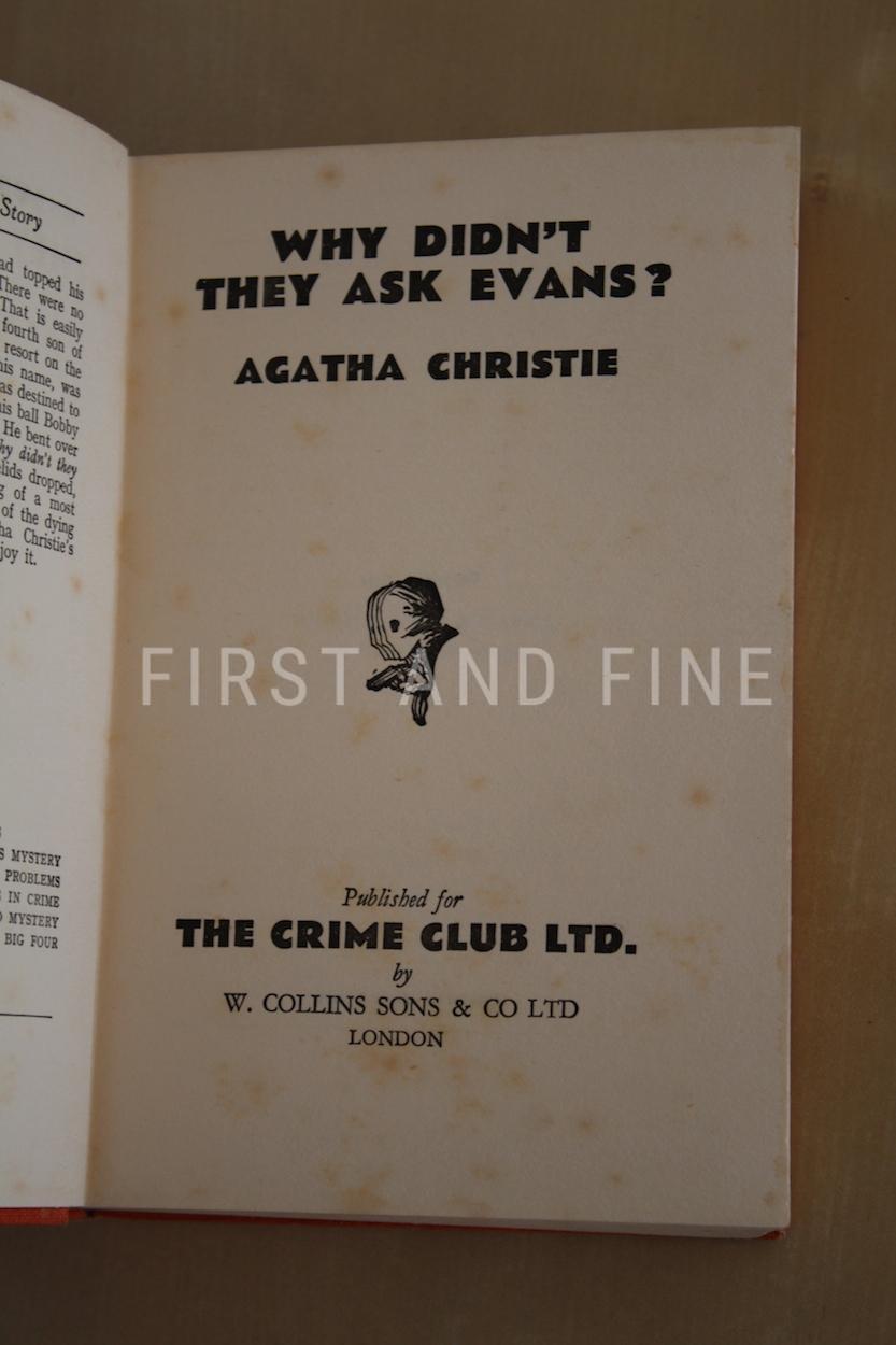 Christie, Agatha (1934) 'Why Didn't They Ask Evans', UK first edition with a fascinating original signed Christie letter - Image 11