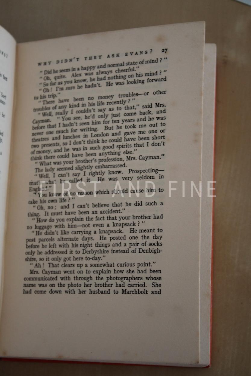 Christie, Agatha (1934) 'Why Didn't They Ask Evans', UK first edition with a fascinating original signed Christie letter - Image 12