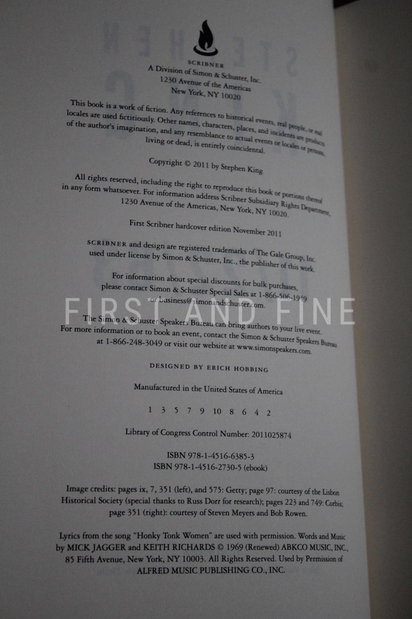 King, Stephen (2011) '11/22/63', US signed limited edition inscribed copy - Image 3
