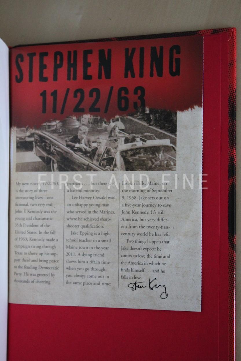 King, Stephen (2011) '11/22/63', US signed limited edition inscribed copy - Image 14