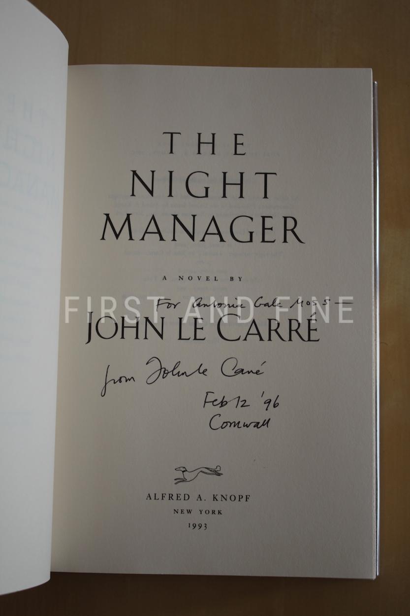 le Carré, John (1993) 'The Night Manager', US signed and inscribed first edition - Image 2