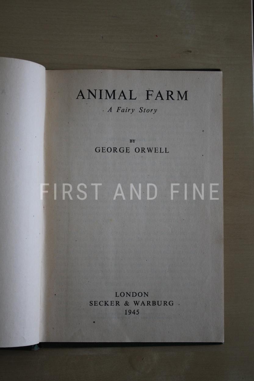 Orwell, George (1945) 'Animal Farm', UK first edition in the original first state dust jacket - Image 3