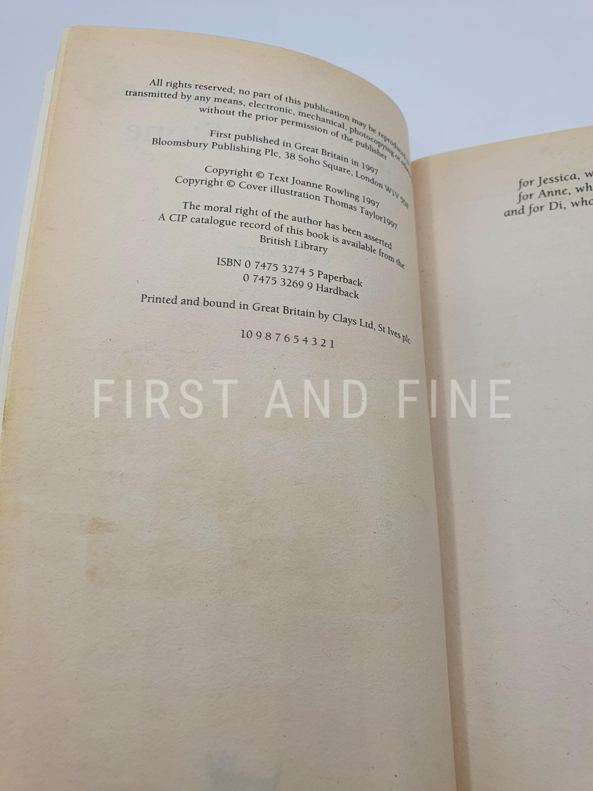 Rowling, J.K. (1997) 'Harry Potter and the Philosopher's Stone', UK hardback first edition published by Bloomsbury - Image 2