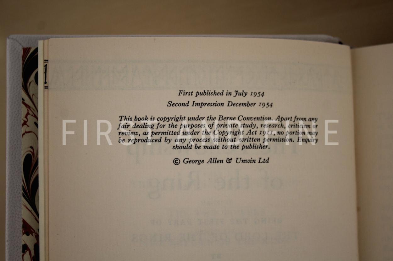Tolkien, J.R.R. (1954-55) 'The Lord of the Rings', UK first editions beautifully rebound in full leather - Image 12