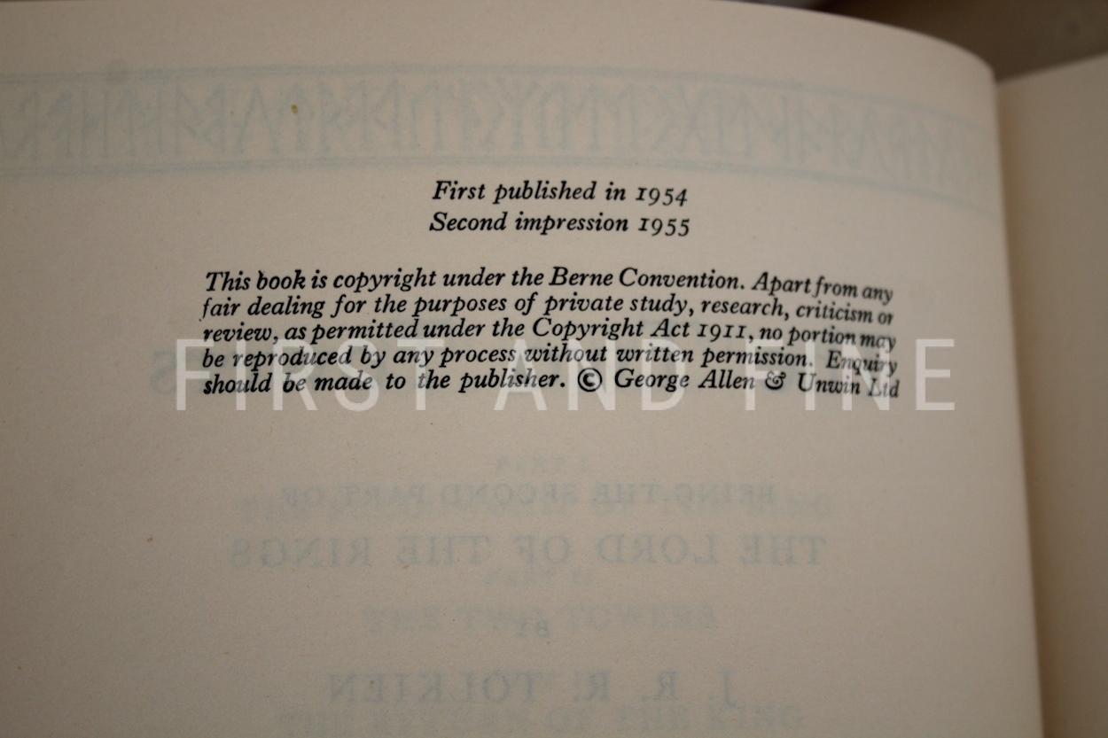 Tolkien, J.R.R. (1954-55) 'The Lord of the Rings', UK first editions beautifully rebound in full leather - Image 13