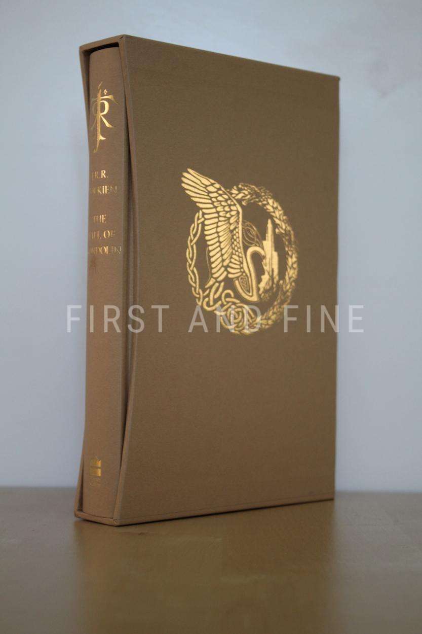 Tolkien, J.R.R. (author); Tolkien, Christopher (editor) and Lee, Alan (illustrator) (2018) 'The Fall of Gondolin', UK deluxe first edition, signed and sketched by Alan Lee