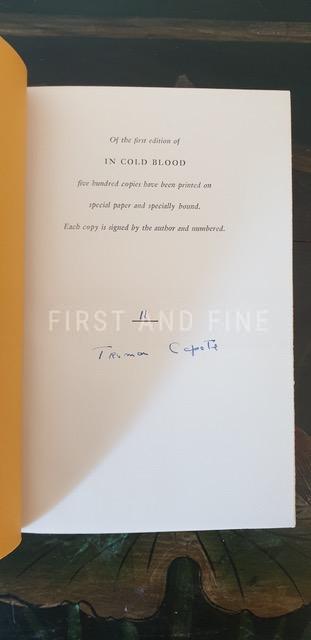 Capote, Truman (1965) 'In Cold Blood', US signed limited edition - Image 2