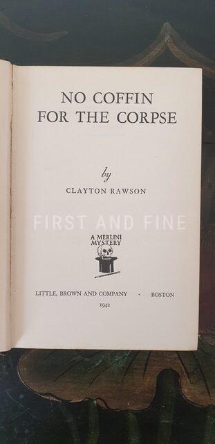 Rawson, Clayton (1942) 'No Coffin for the Corpse', US signed and inscribed first edition - Image 5