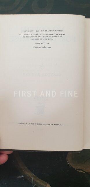 Rawson, Clayton (1942) 'No Coffin for the Corpse', US signed and inscribed first edition - Image 4