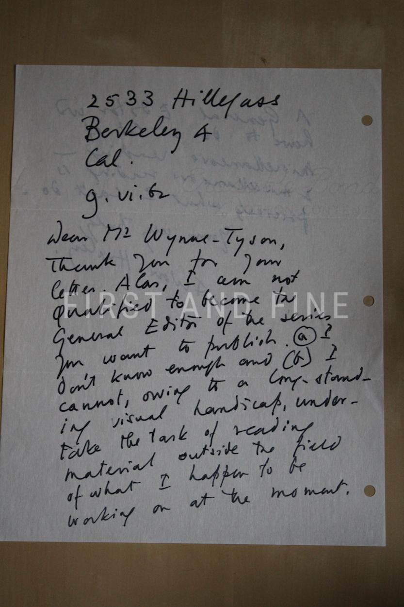 Huxley, Aldous (1932) 'Brave New World', UK first edition with original dust jacket and signed letter - Image 6