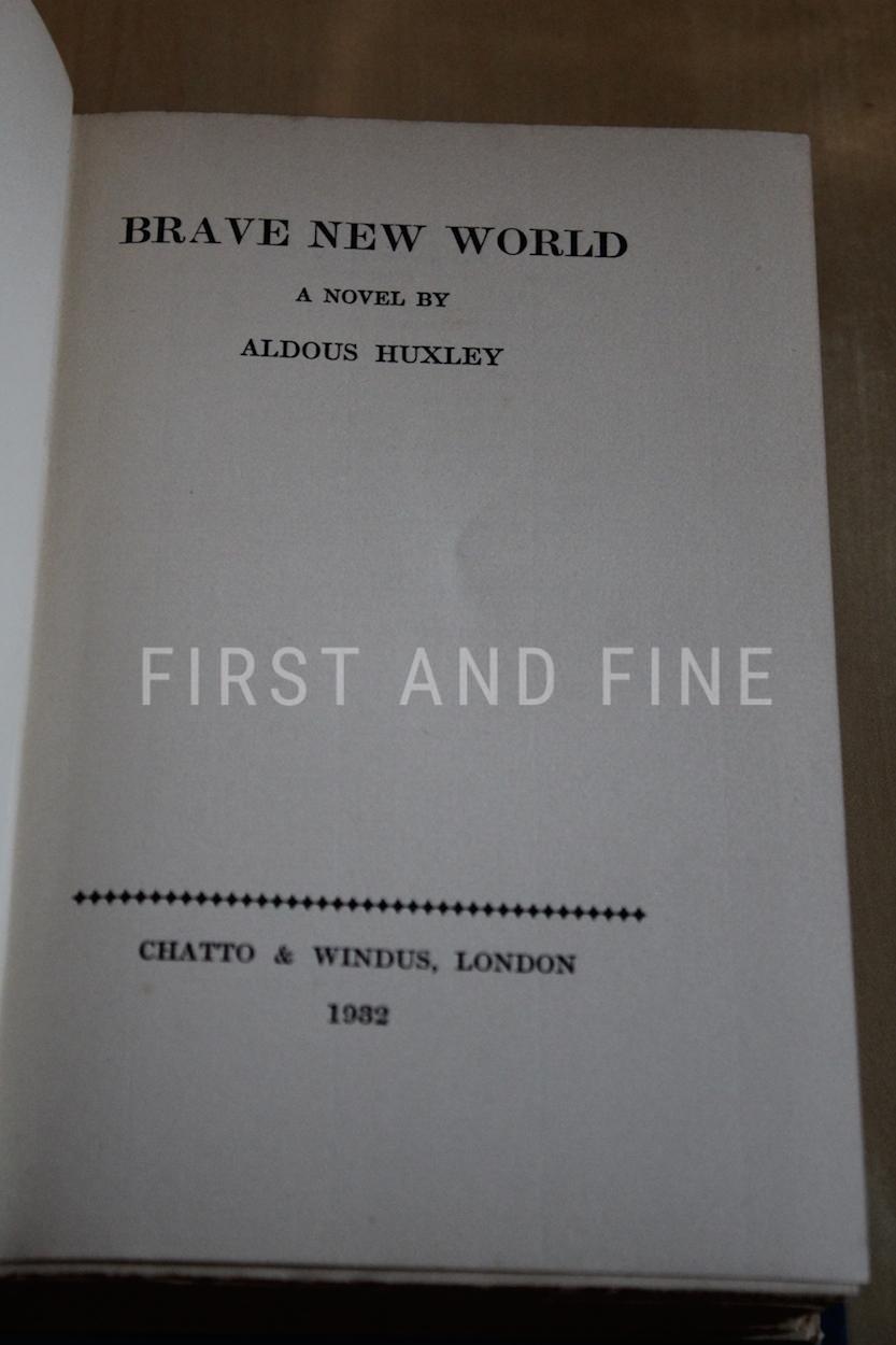 Huxley, Aldous (1932) 'Brave New World', UK first edition with original dust jacket and signed letter - Image 4