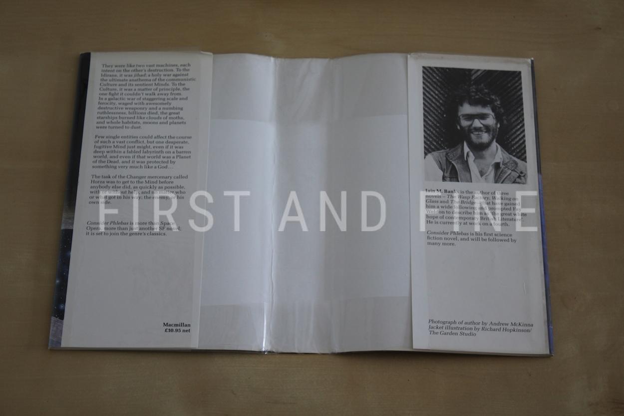 Banks, Iain (1987) 'Consider Phlebas', UK signed and inscribed first edition - Image 11