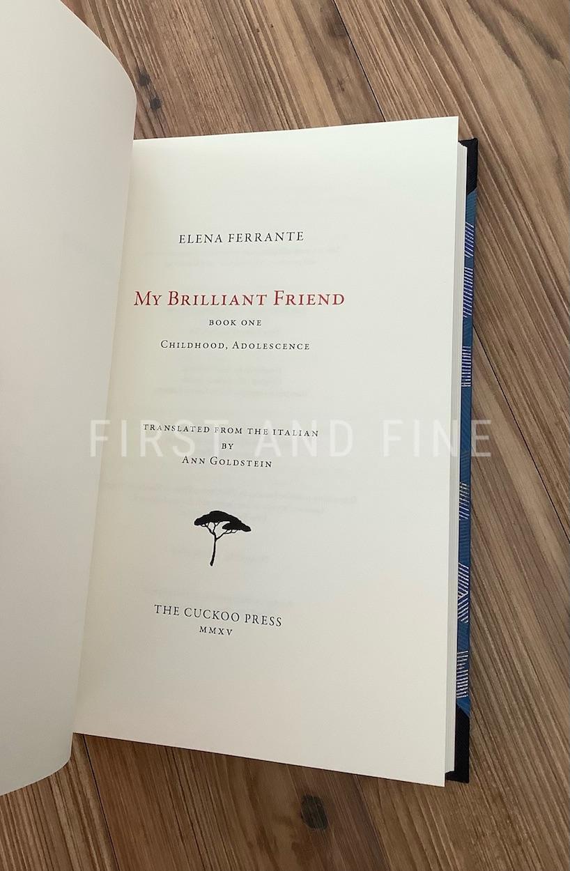 Ferrante, Elena (2015) 'My Brilliant Friend' - Book One of the Neapolitan Novels, UK signed limited edition - Image 3