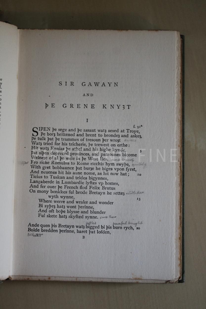 Tolkien, J.R.R. and Gordon, E.V. (1925) 'Sir Gawain and the Green Knight', UK first edition - Image 8