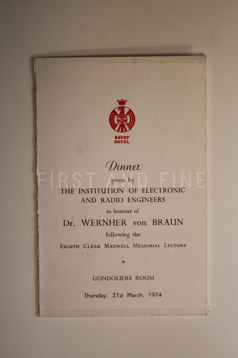 Moore, Patrick (1970) 'Space', signed and inscribed by Wernher von Braun - Image 3