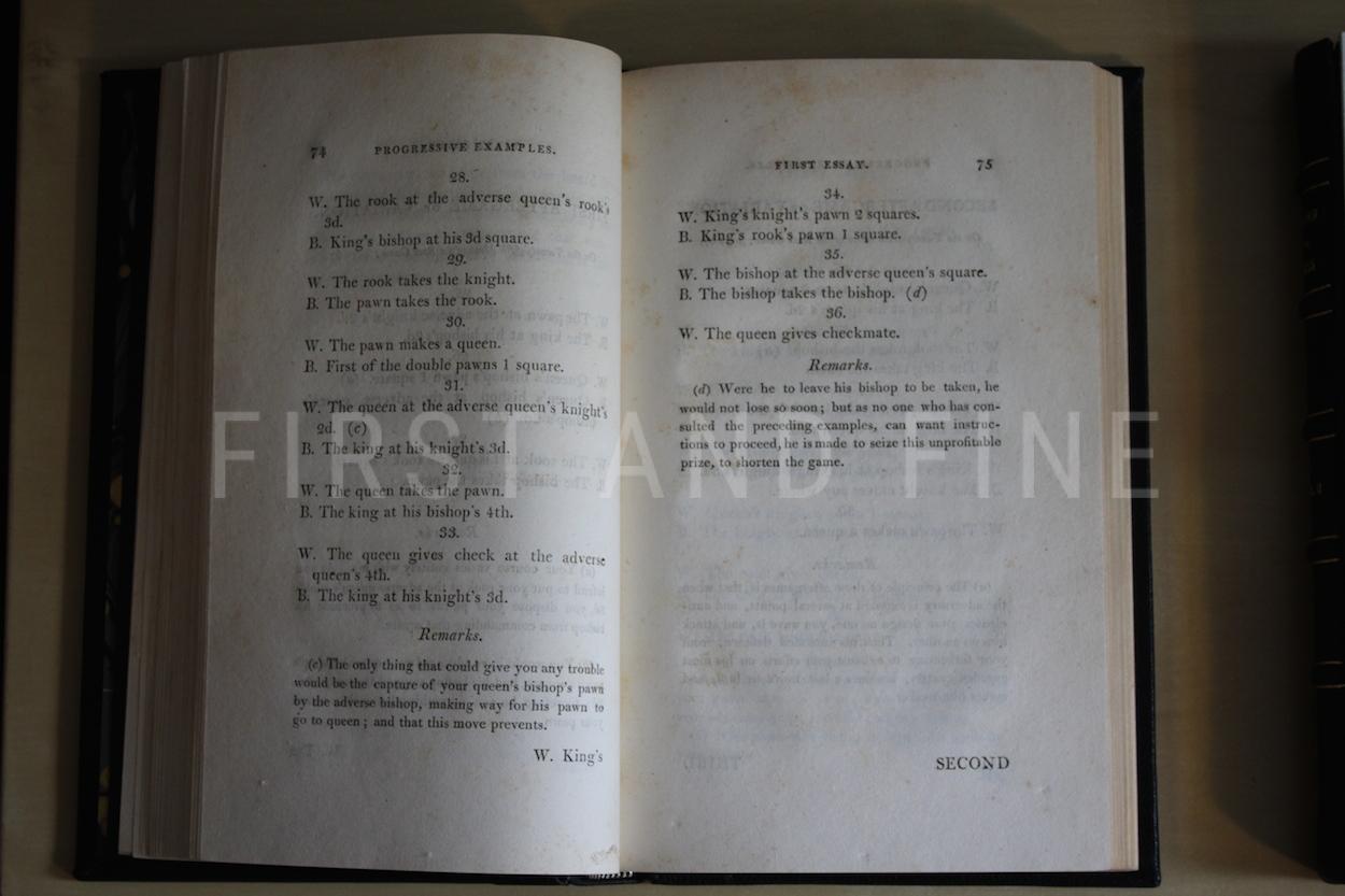 Philidor (1808) 'Studies of Chess', UK edition in two volumes beautifully rebound in full leather - Image 11