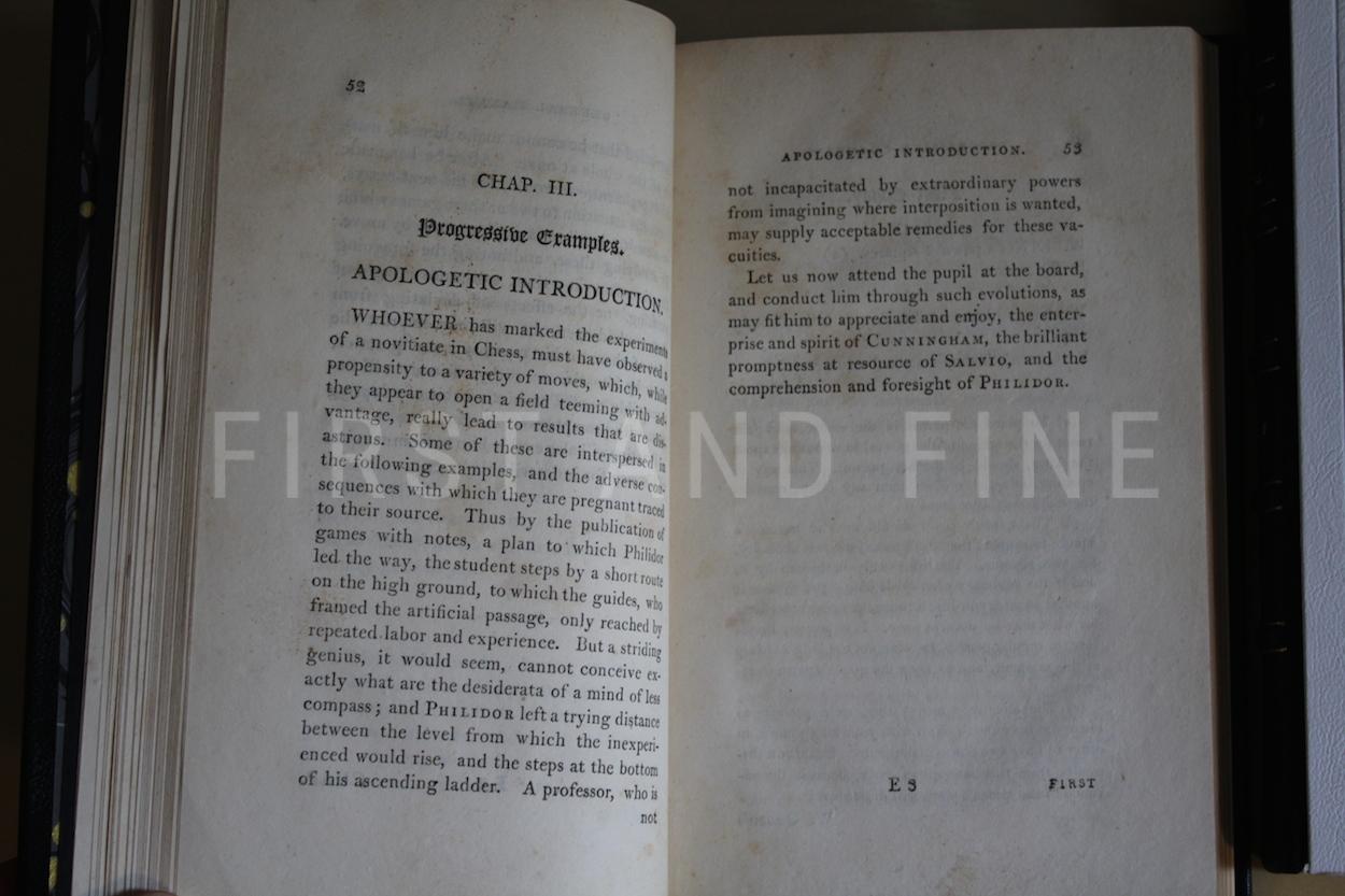 Philidor (1808) 'Studies of Chess', UK edition in two volumes beautifully rebound in full leather - Image 12