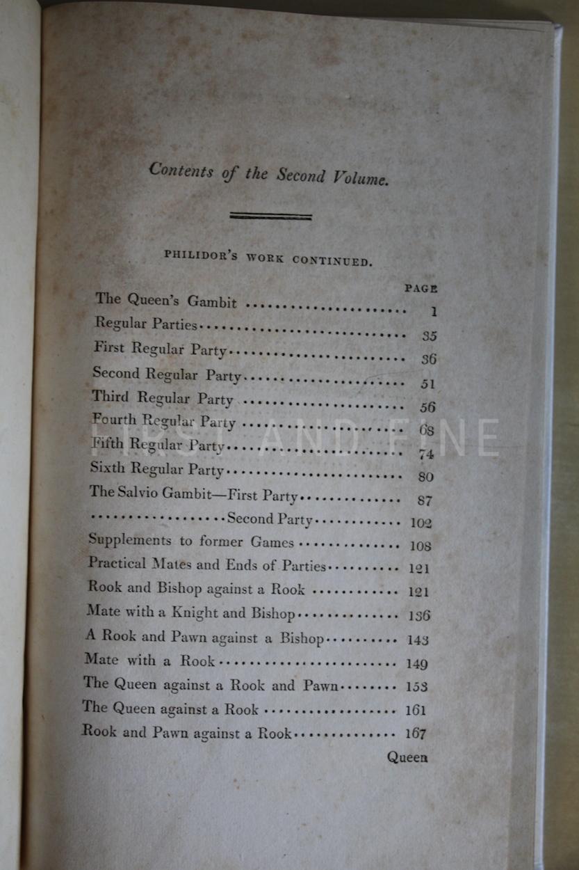 Philidor (1808) 'Studies of Chess', UK edition in two volumes beautifully rebound in full leather - Image 15