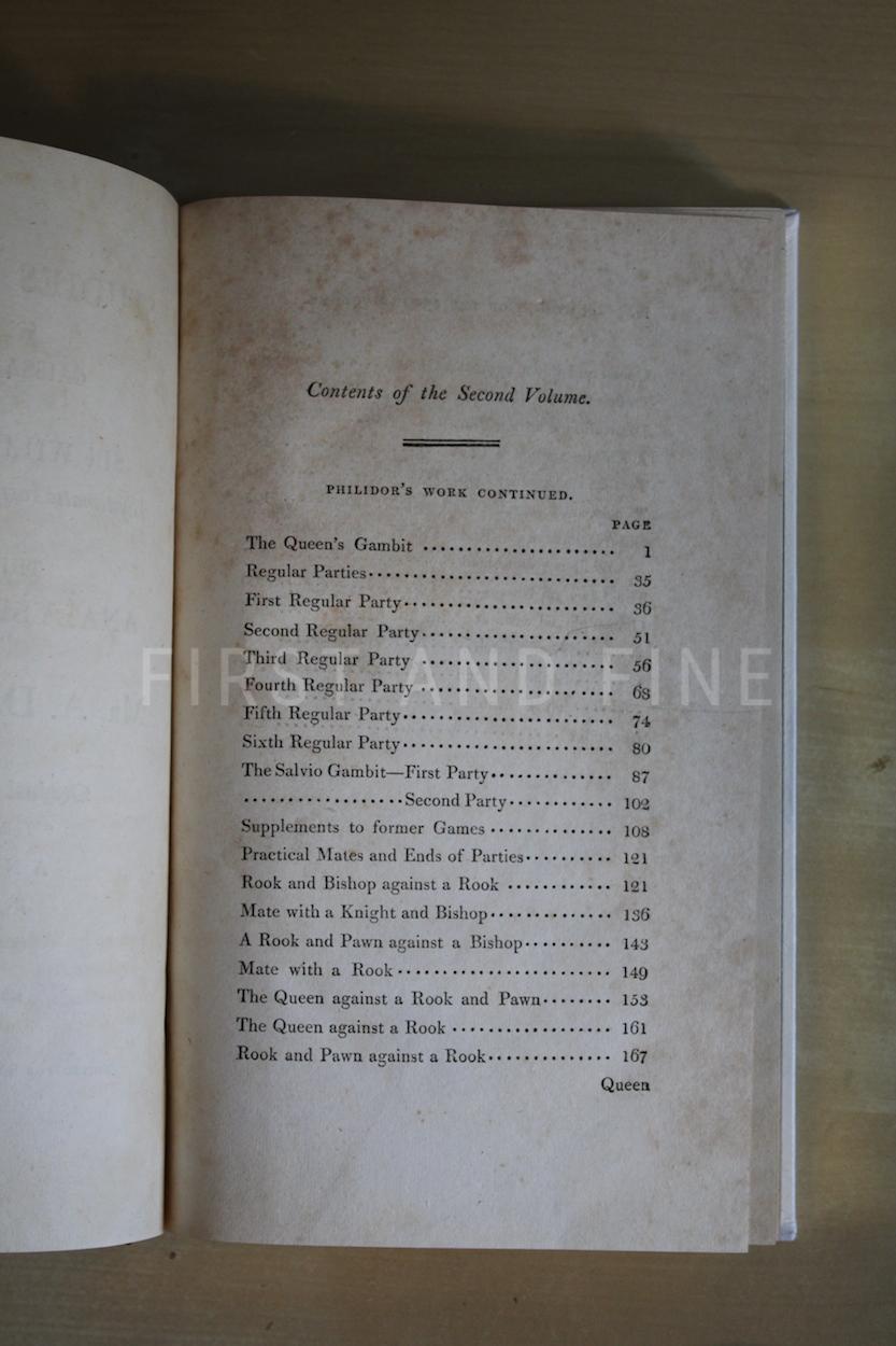 Philidor (1808) 'Studies of Chess', UK edition in two volumes beautifully rebound in full leather - Image 16