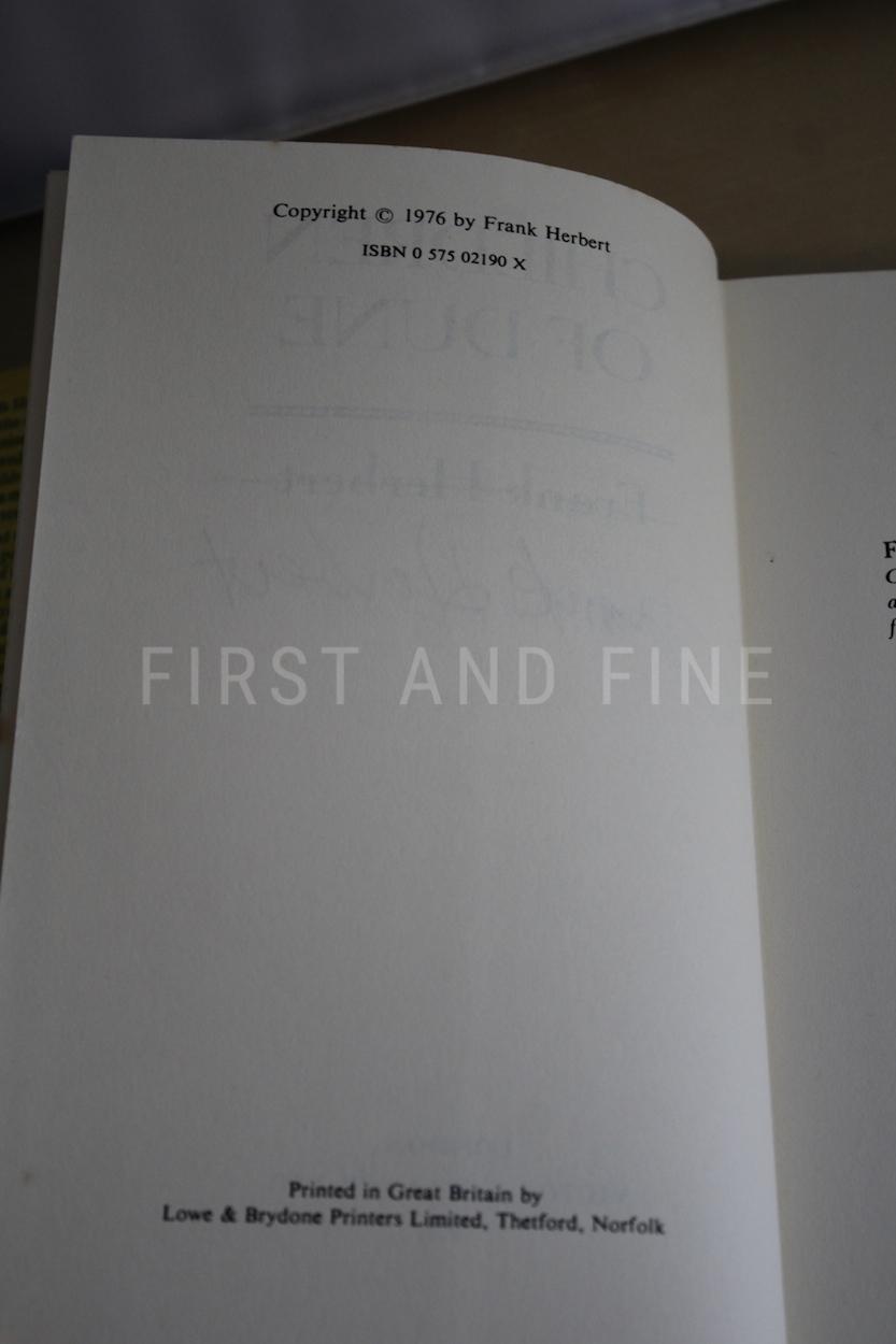 Herbert, Frank (1976) 'Children of Dune', UK signed first edition - Image 3