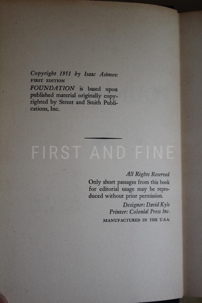 Asimov, Isaac (1951-53) 'Foundation' trilogy, US signed first editions with original signed letter - Image 6