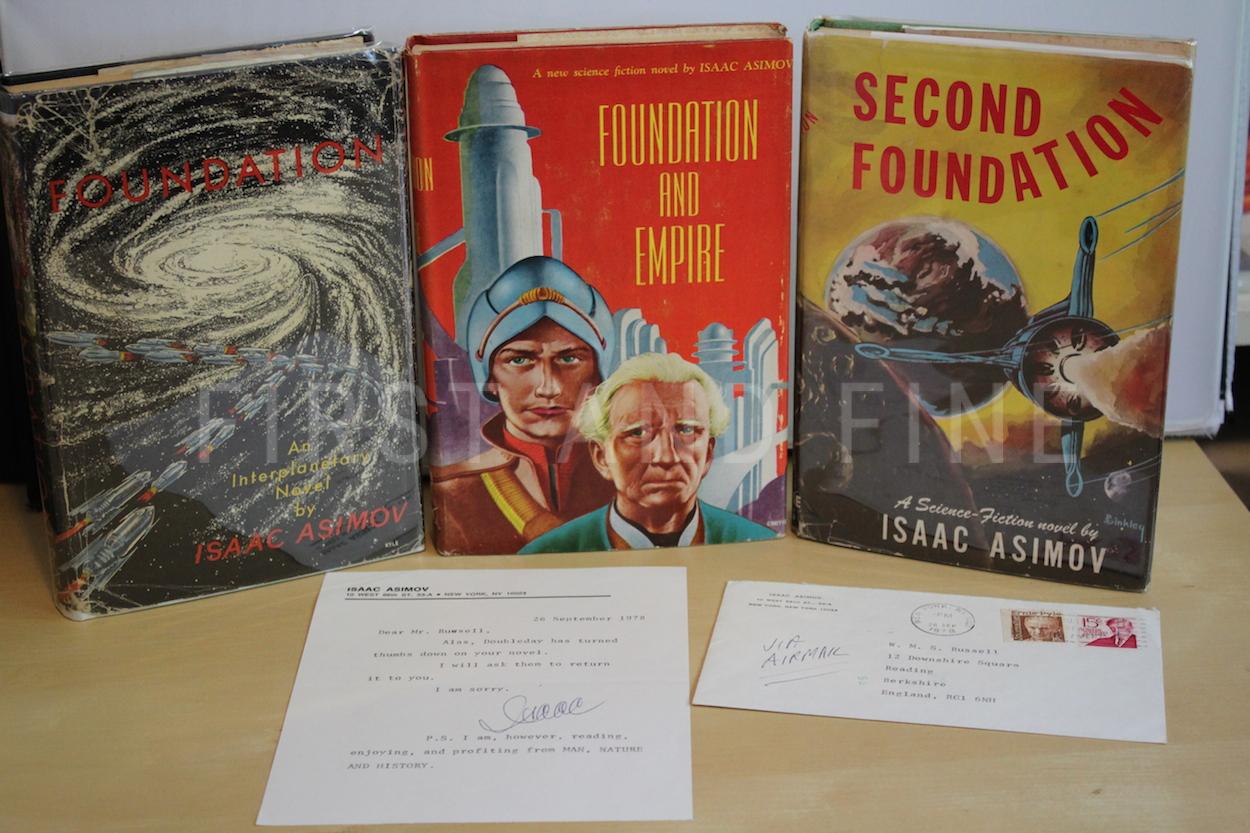 Asimov, Isaac (1951-53) 'Foundation' trilogy, US signed first editions with original signed letter