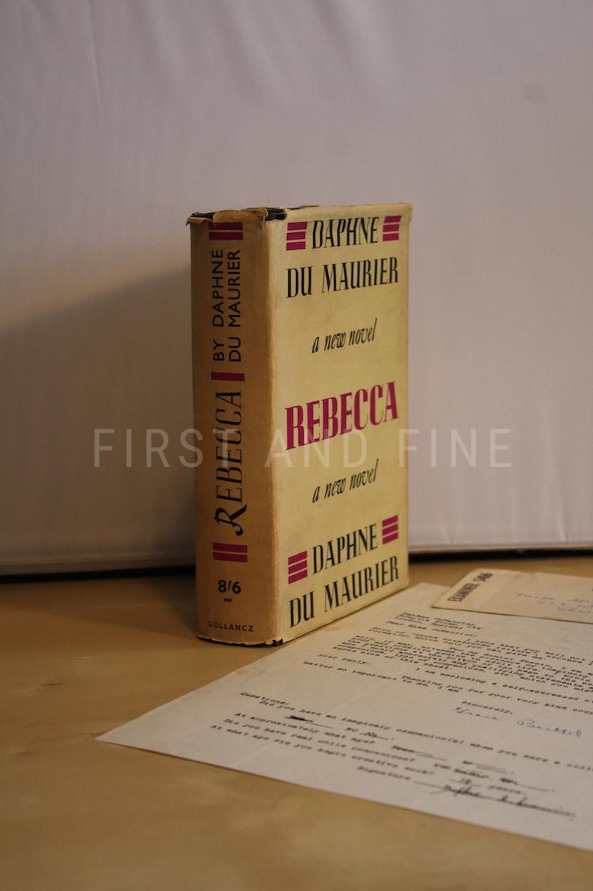 Du Maurier, Daphne (1938) 'Rebecca', UK first edition with signed letter