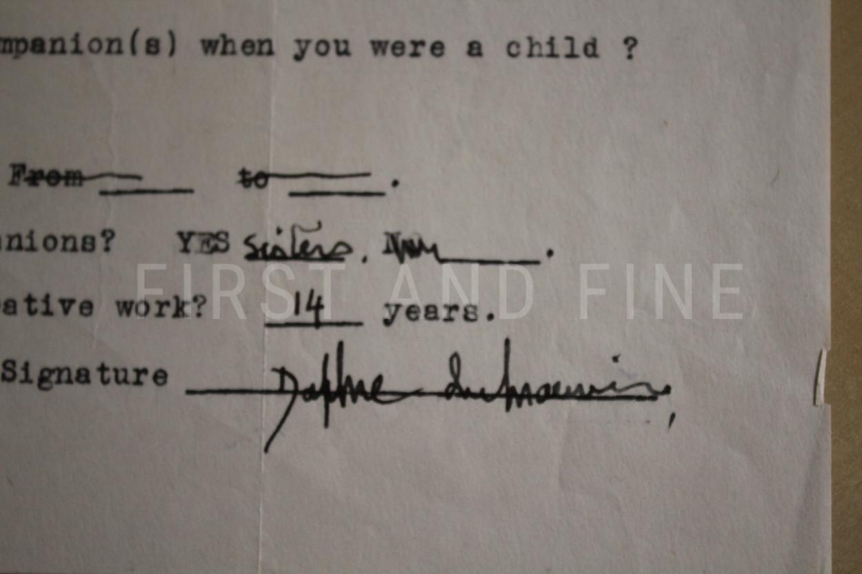 Du Maurier, Daphne (1938) 'Rebecca', UK first edition with signed letter - Image 4