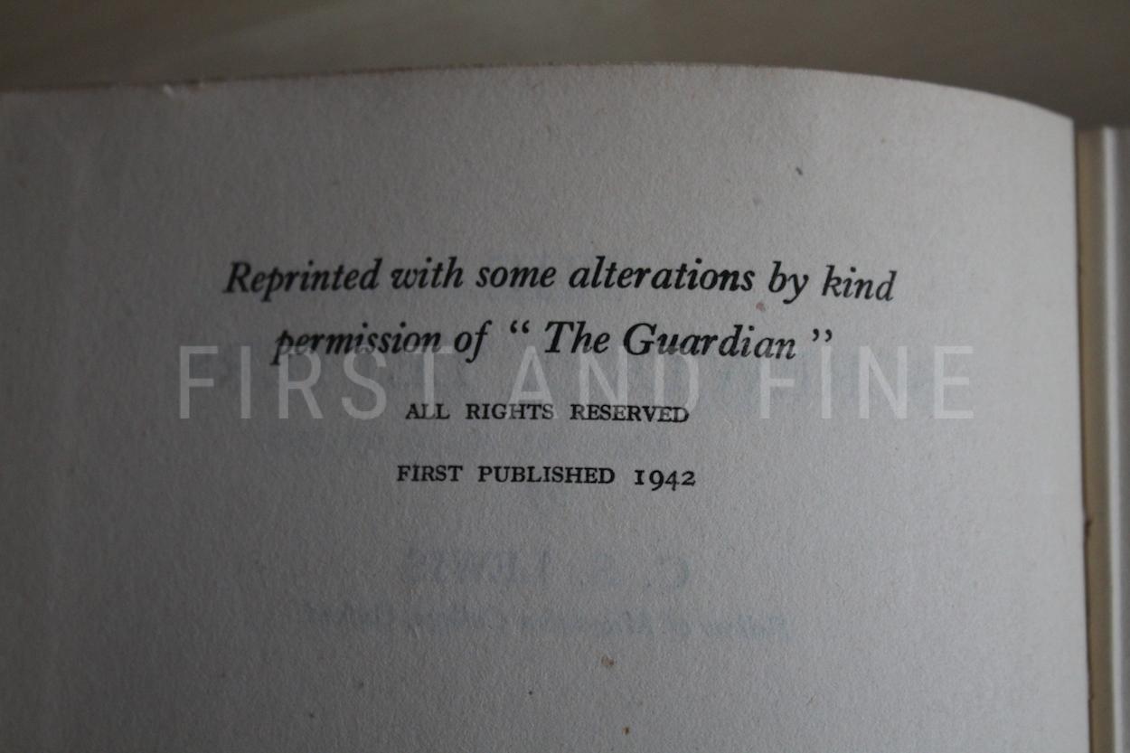 Lewis, C.S. (1942) 'The Screwtape Letters', UK first edition - Image 4