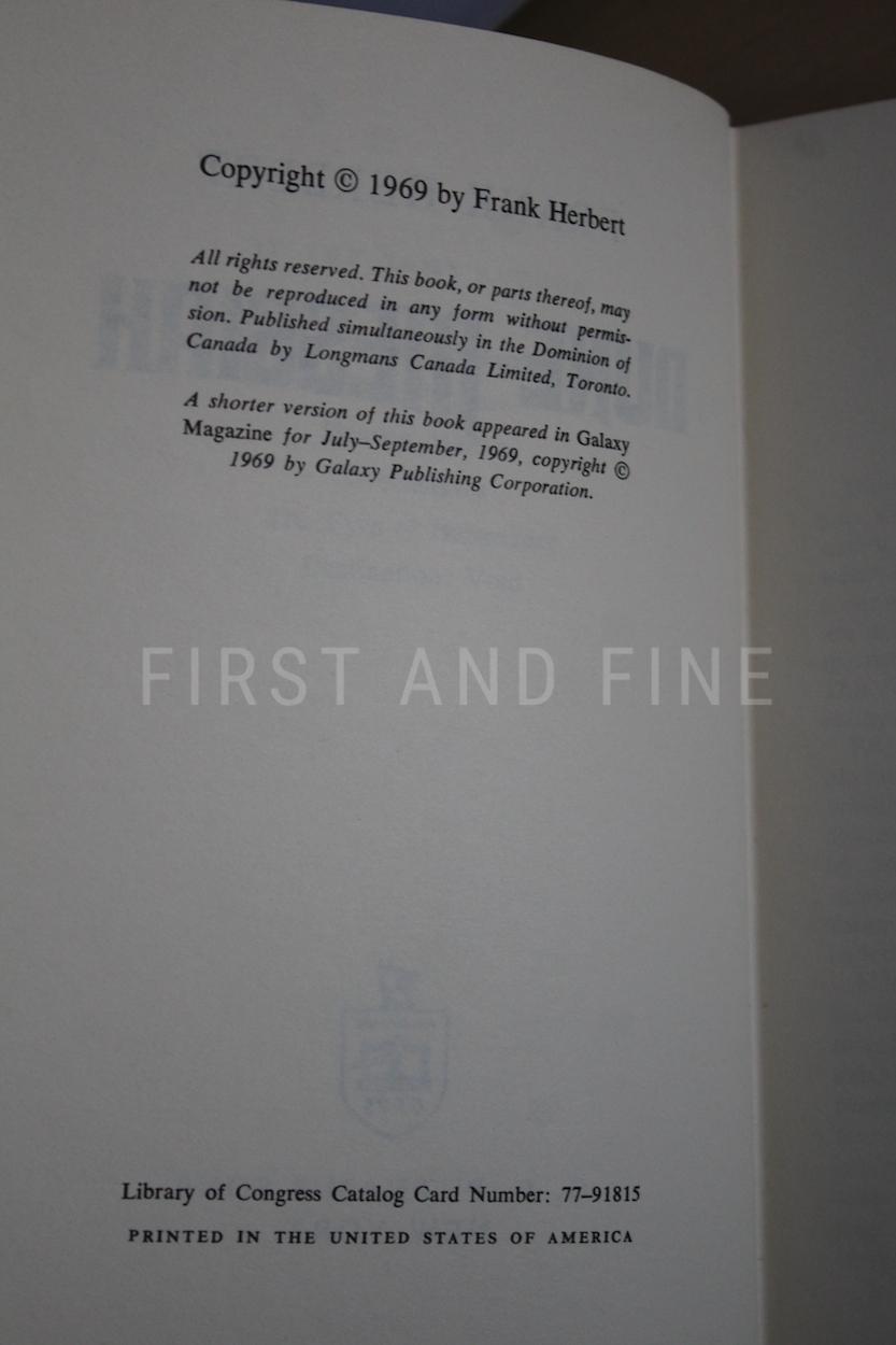 Herbert, Frank (1969) 'Dune Messiah', US signed first edition - Image 3