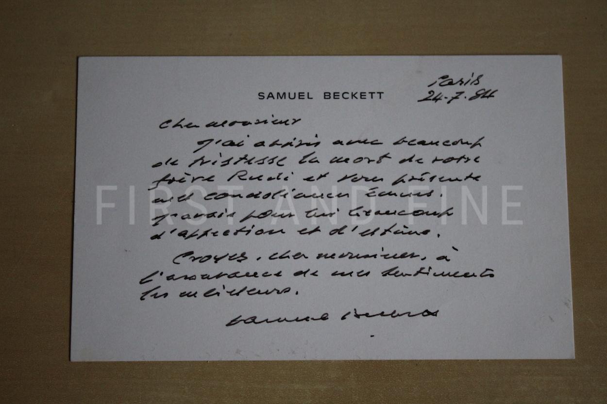 Beckett, Samuel (1956) 'Waiting for Godot', UK first edition with original handwritten and signed letter - Image 2