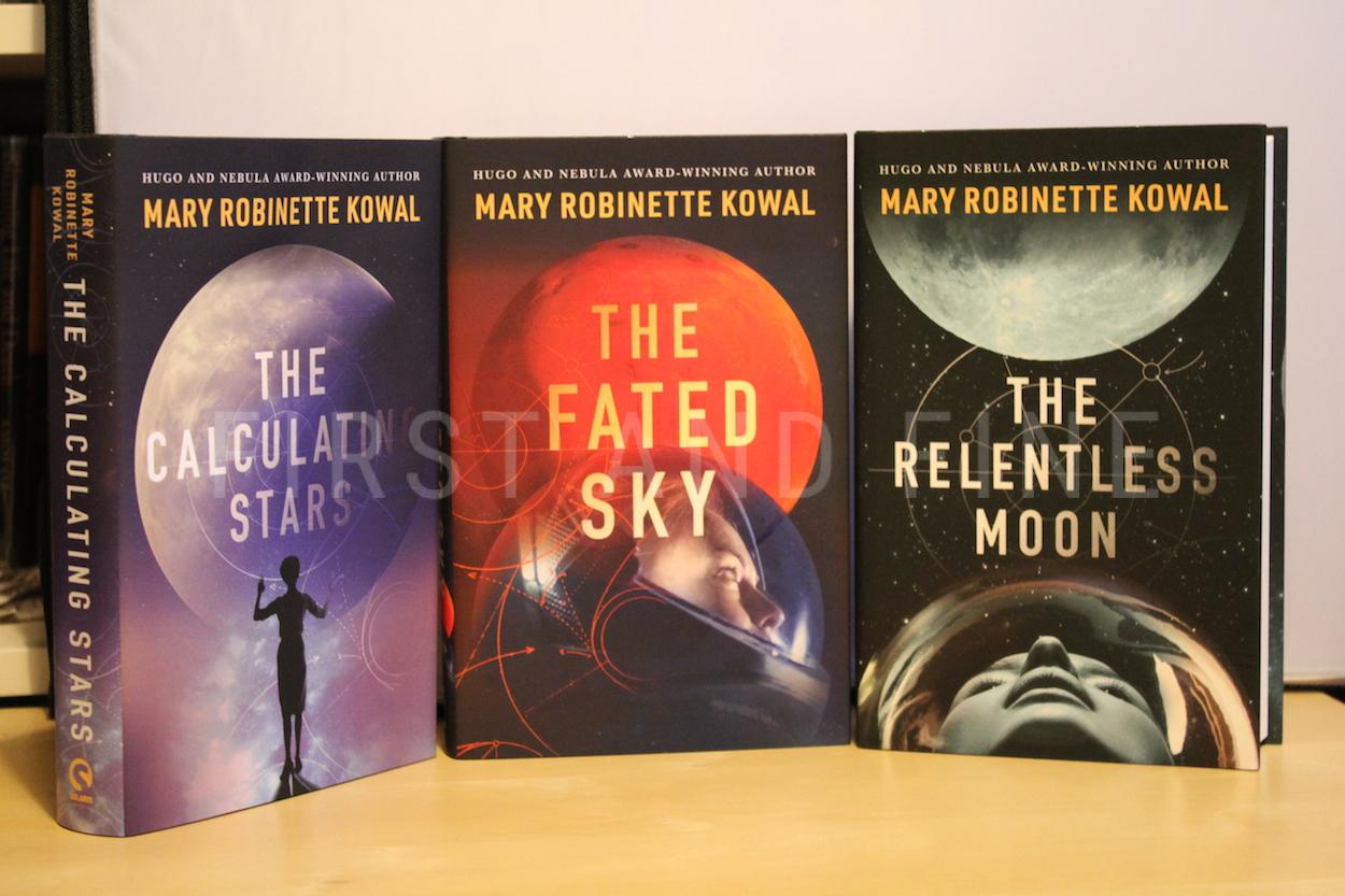 Kowal, Mary Robinette (2021) 'The Calculating Stars', 'The fated Sky', 'The Relentless Moon', UK deluxe signed limited edition of Lady Astronaut Universe series