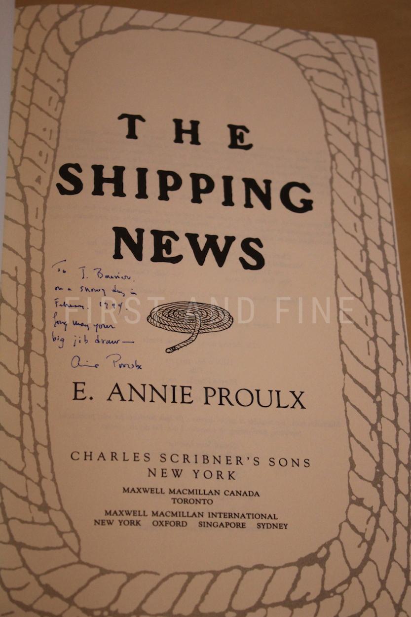 Proulx, Annie (1993) 'The Shipping News', US signed first edition - Image 2