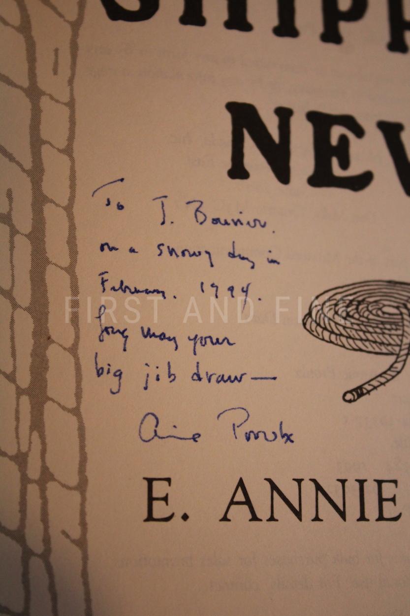 Proulx, Annie (1993) 'The Shipping News', US signed first edition - Image 3