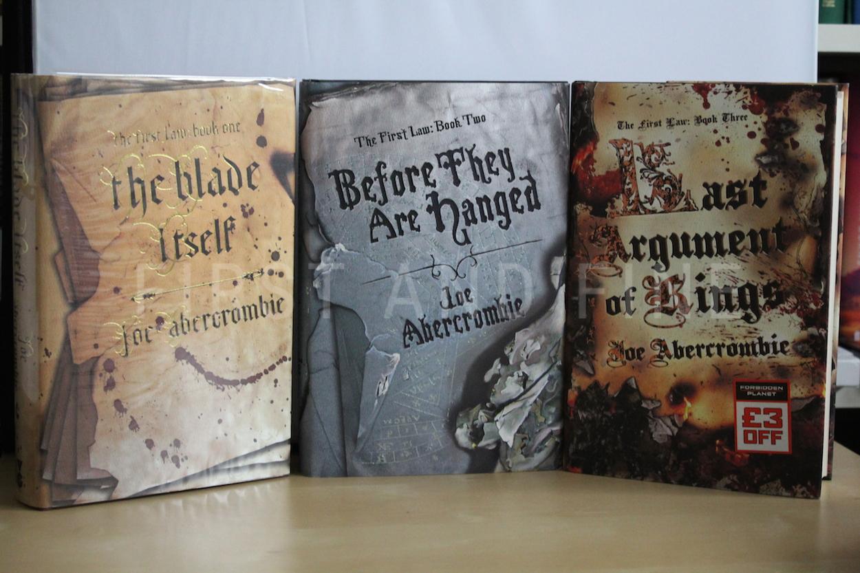 Abercrombie, Joe (2006-08) 'The First Law' trilogy (The Blade Itself; Before They Are Hanged; Last Argument of Kings), UK signed first edition set