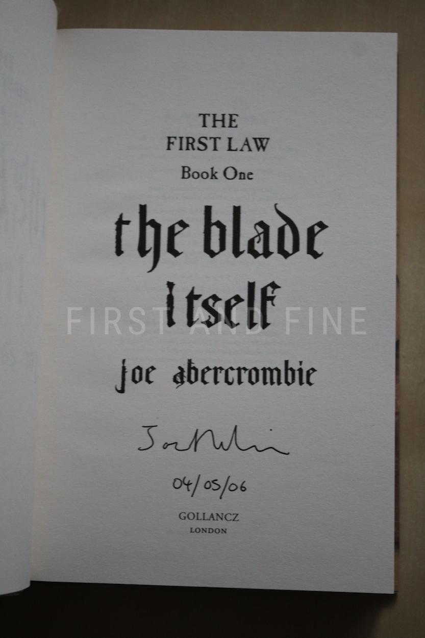 Abercrombie, Joe (2006-08) 'The First Law' trilogy (The Blade Itself; Before They Are Hanged; Last Argument of Kings), UK signed first edition set - Image 2