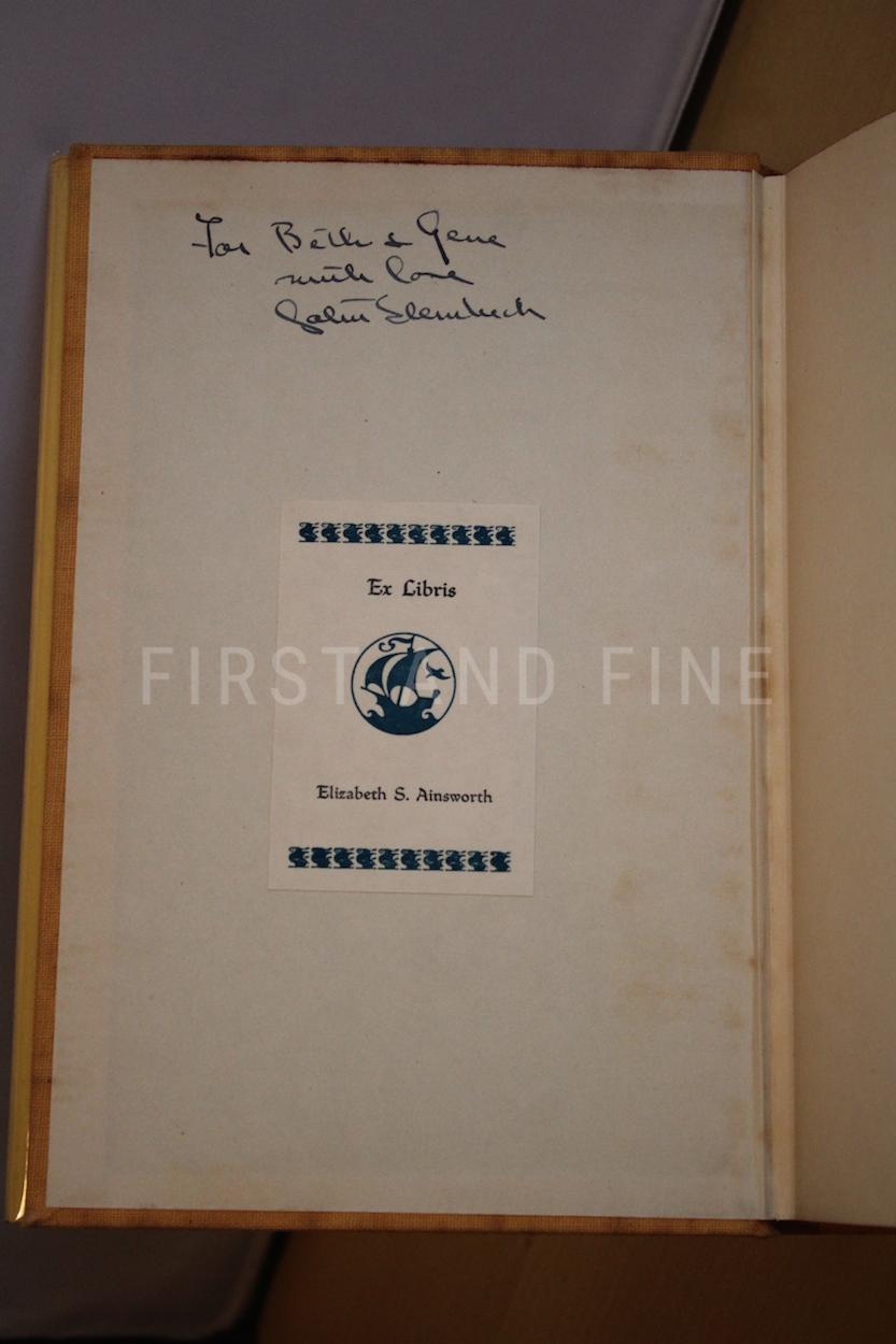 Steinbeck, John (1936) 'In Dubious Battle', US signed and inscribed first edition, family association copy - Image 2