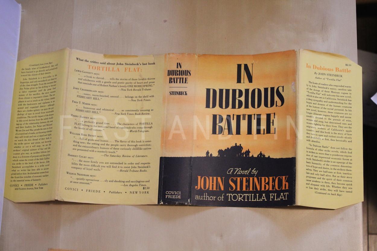 Steinbeck, John (1936) 'In Dubious Battle', US signed and inscribed first edition, family association copy - Image 11