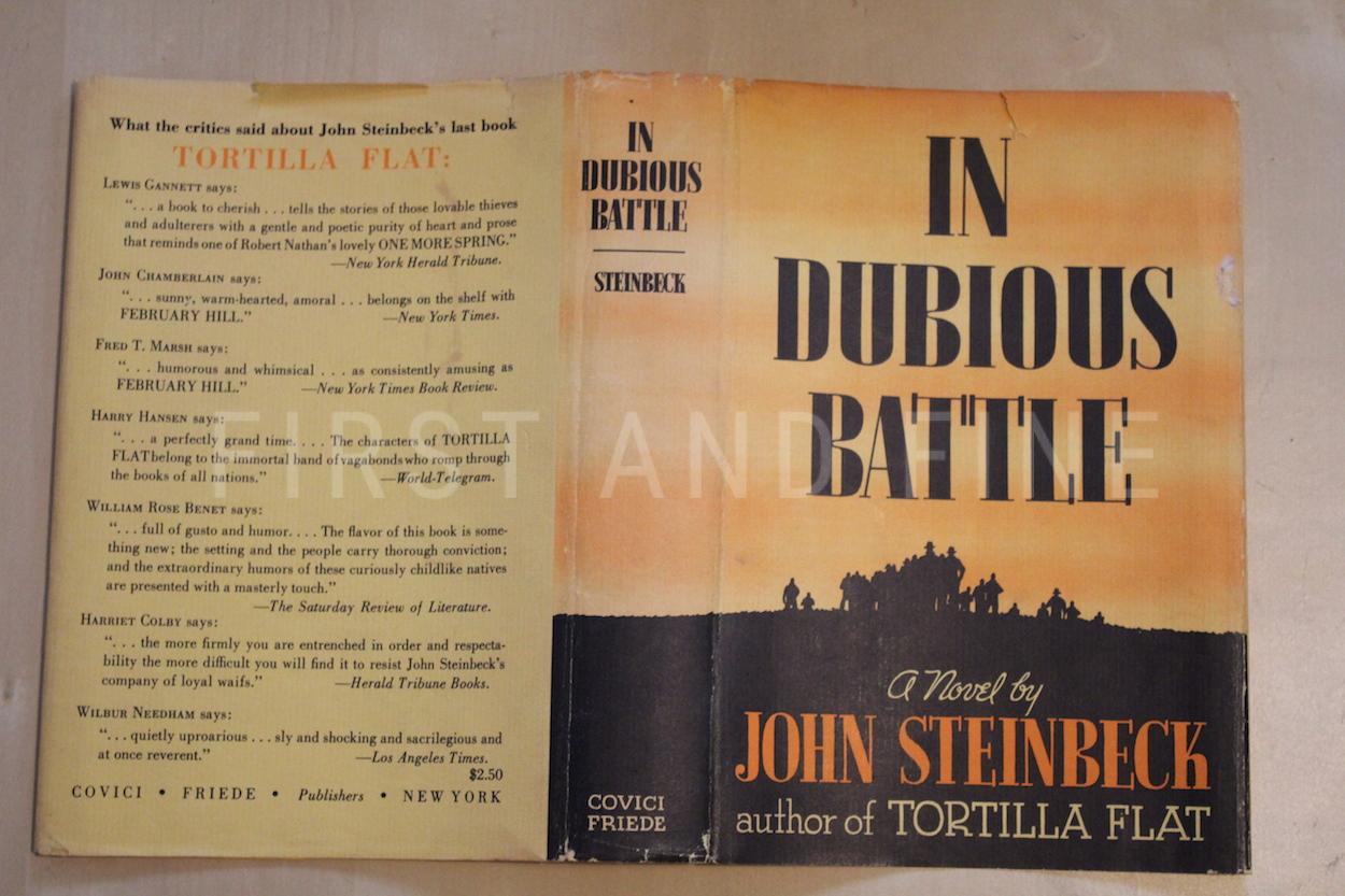 Steinbeck, John (1936) 'In Dubious Battle', US signed and inscribed first edition, family association copy - Image 12