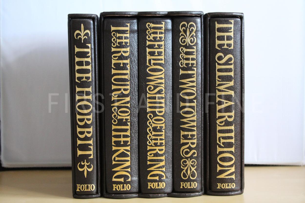 Tolkien, J.R.R. (2002-03) 'The Lord of the Rings', 'The Hobbit', and 'The Silmarillion', UK limited edition published by the Folio Society - complete same number set