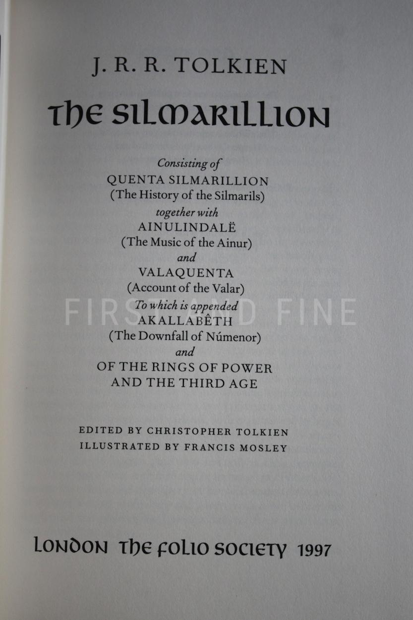 Tolkien, J.R.R. (2002-03) 'The Lord of the Rings', 'The Hobbit', and 'The Silmarillion', UK limited edition published by the Folio Society - complete same number set - Image 21