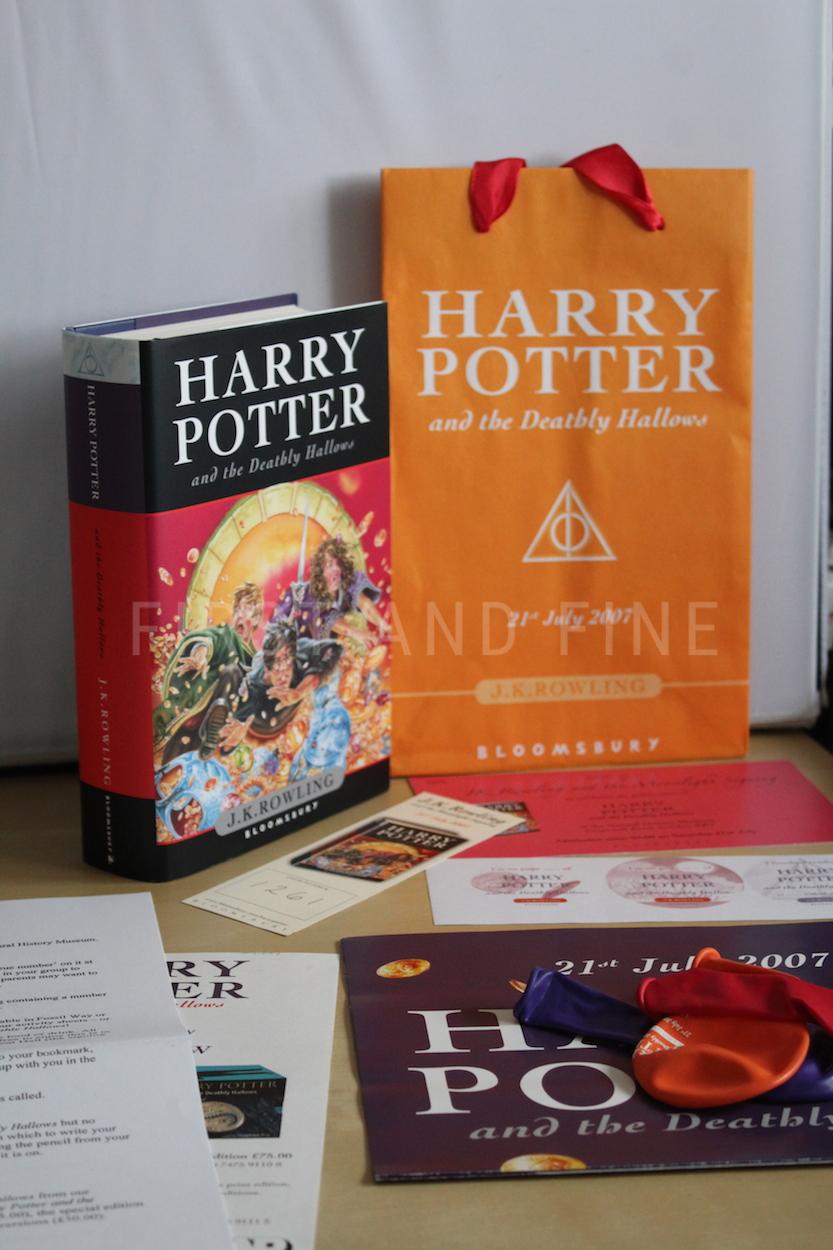 Rowling, J.K. (2007) 'Harry Potter and the Deathly Hallows', UK signed and uniquely inscribed first edition