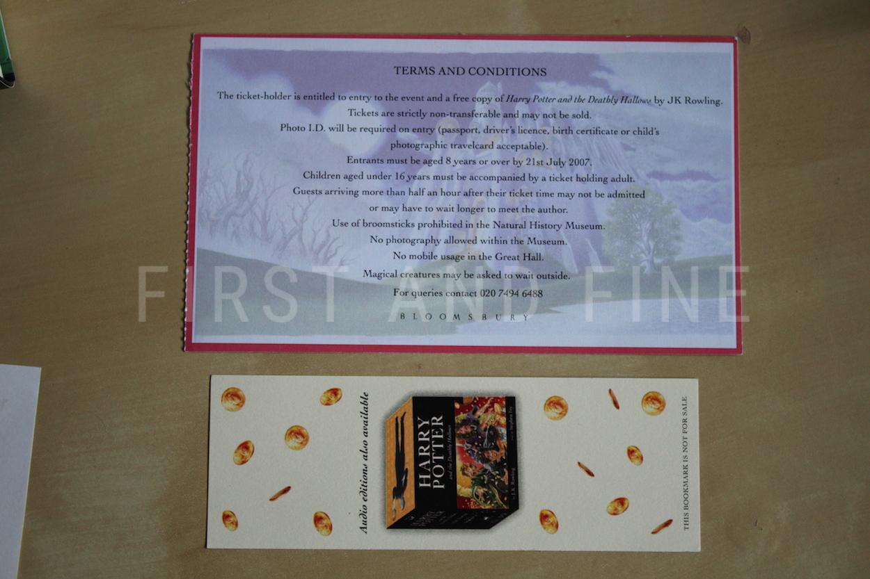 Rowling, J.K. (2007) 'Harry Potter and the Deathly Hallows', UK signed and uniquely inscribed first edition - Image 13